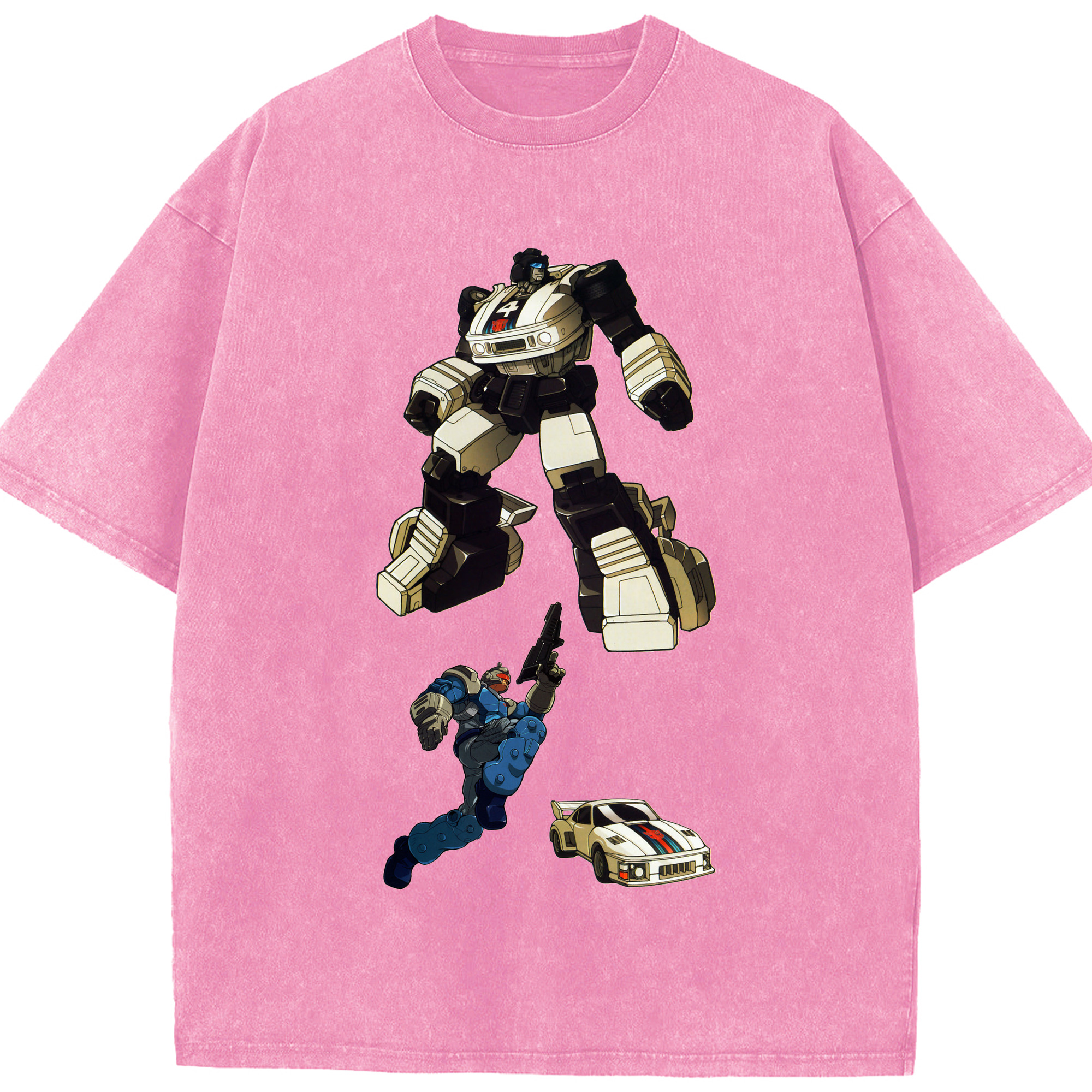 （画像用）  綿100% ヴィンテージ風 半袖Tシャツ（フロントプリント）